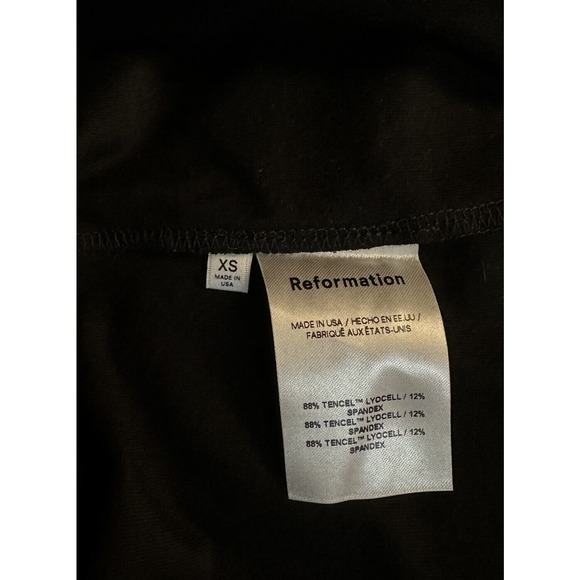 Reformation Black off Shoulder Toulon Knit Dress Bodycon Sexy Stretchy XS NEW‎ - Picture 11 of 13